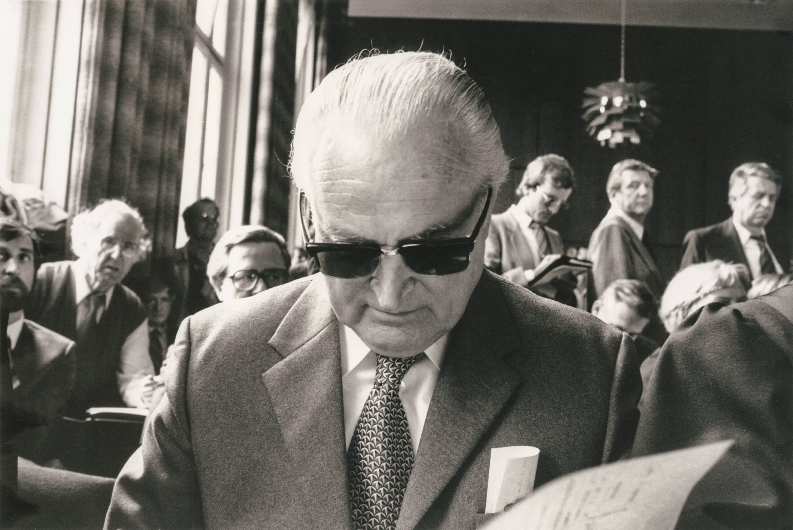Der ehem. SS-Mann Arnold Strippel im Majdanek-Prozess, 1975