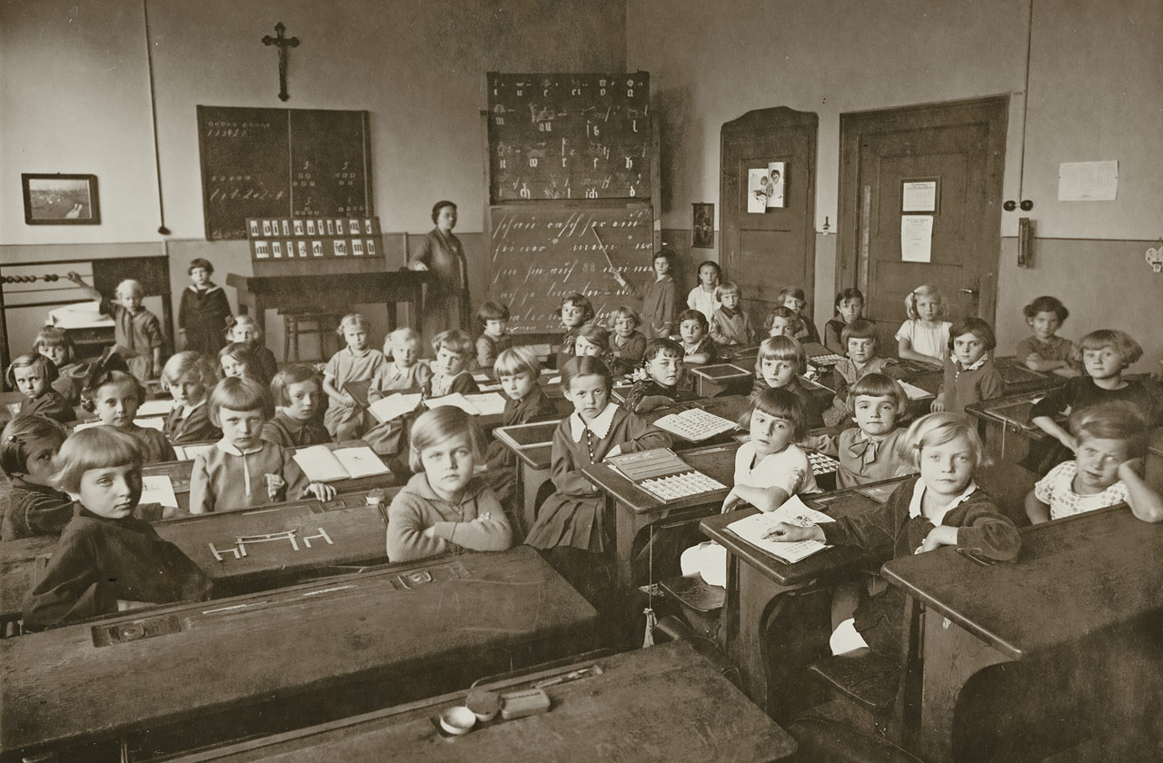 Eine Nürnberger Schulklasse, 1930er Jahre. Foto: Schulgeschichtliche Sammlung Nürnberg